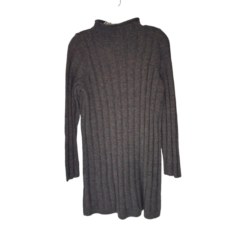 Madewell Donegal‎ Rolled Mock Neck Sweater Dress Women's Gray Knit Stretch Small